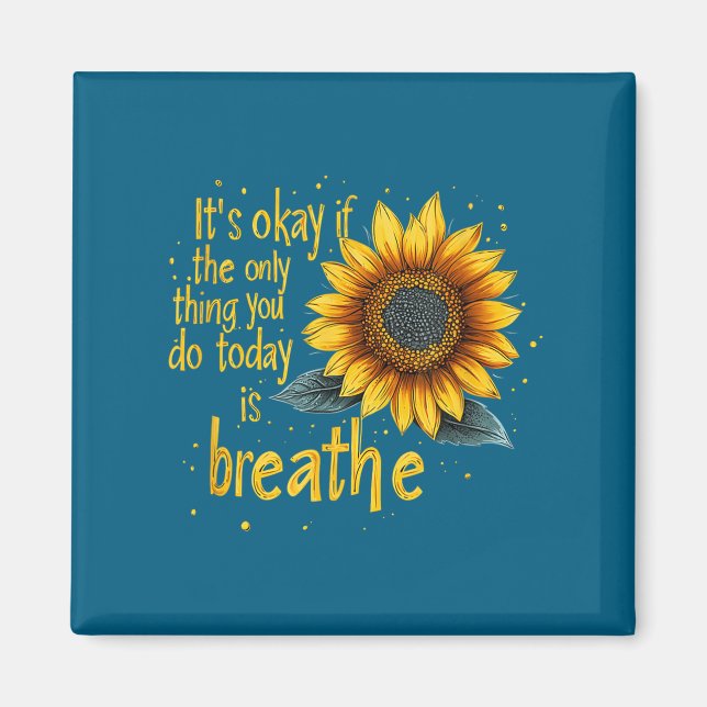 Imã Sunflower Suicide Awareness  (Frente)