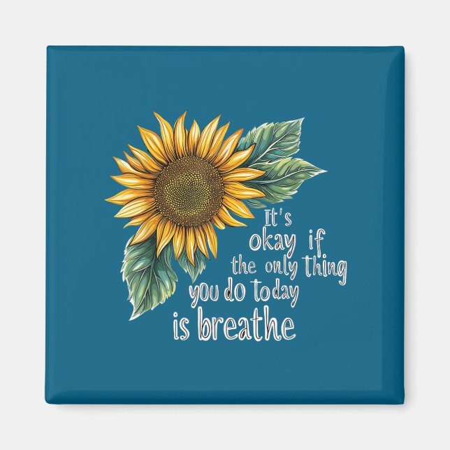 Imã Sunflower Suicide Awareness  (Frente)