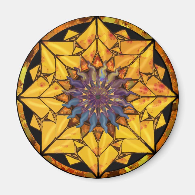 Imã Sunflower Sun Magnet (Frente)