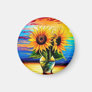 Imã Sunflower Sunset Beach
