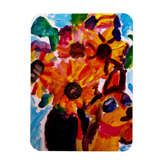 Ímã Sunflowers and chihuahua  (Vertical)