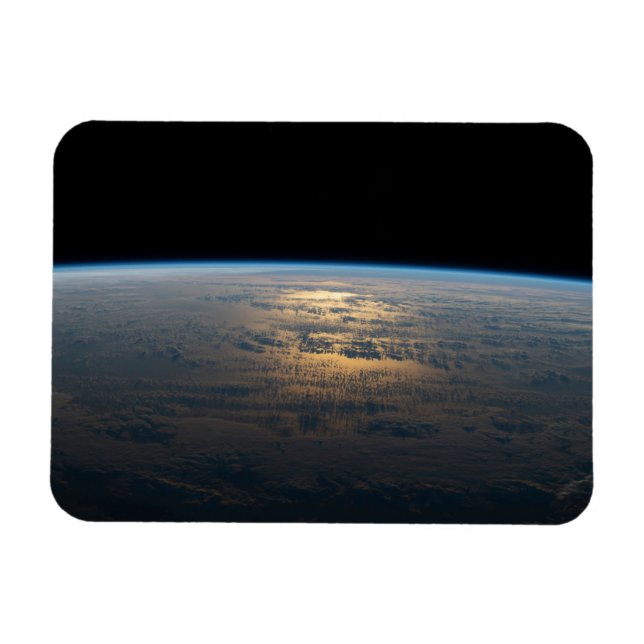 Ímã Sunglint Beams De Um Pacífico Sul Parcialmente Nub (Horizontal)