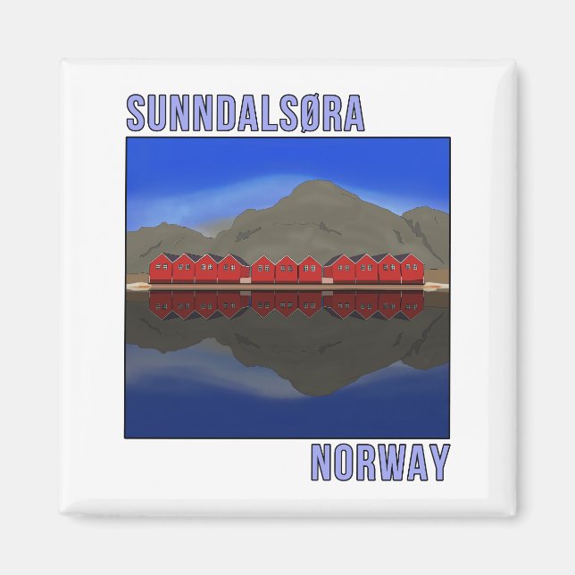 Imã Sunndalsora Noruega Escandinava (Frente)