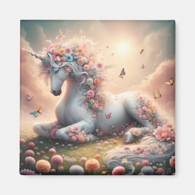 Imã Sunny Spring Flows Unicorn (Frente)