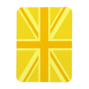 Ímã Sunny Yellow Union Jack British Flag Decor