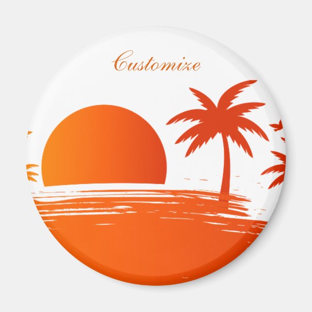 Imã Sunrise de Praia Sunset Thunder_Cove (Frente)