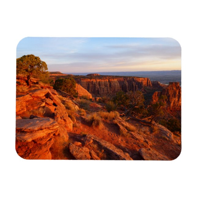 Ímã Sunrise no Grand View Trail em CO Monument (Horizontal)