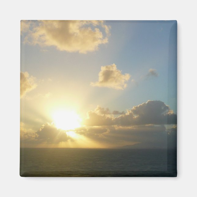 Imã Sunrise sobre San Juan II Porto Rico (Frente)