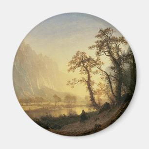 Imã Sunrise, Vale do Yosemite, por Albert Bierstadt
