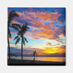 Imã Sunset, Baía de Danang, Vietname Central,