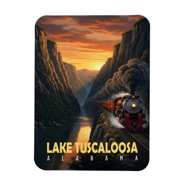 Ímã Sunset Canyon – Lake Tuscaloosa, Alabama (Vertical)
