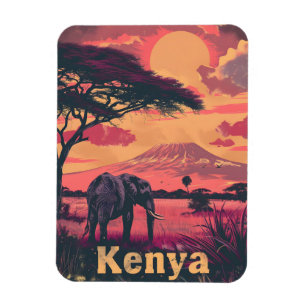 Ímã Sunset de Elefante do Quênia