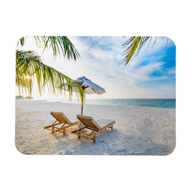 Ímã Sunset de praia incrível (Horizontal)