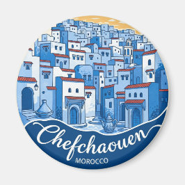 Imã Sunset em Chefchaouen Marrocos Viagem