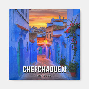Imã Sunset em Chefchaouen Marrocos Viagem