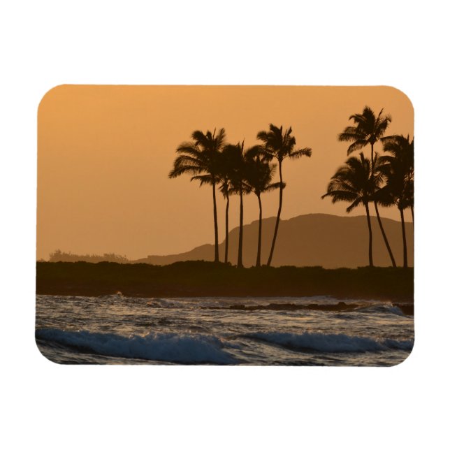 Ímã Sunset em Kauai (Horizontal)