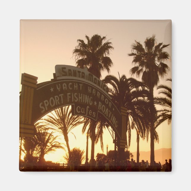 Imã Sunset em Papais noeis Mônica Magnet (Frente)