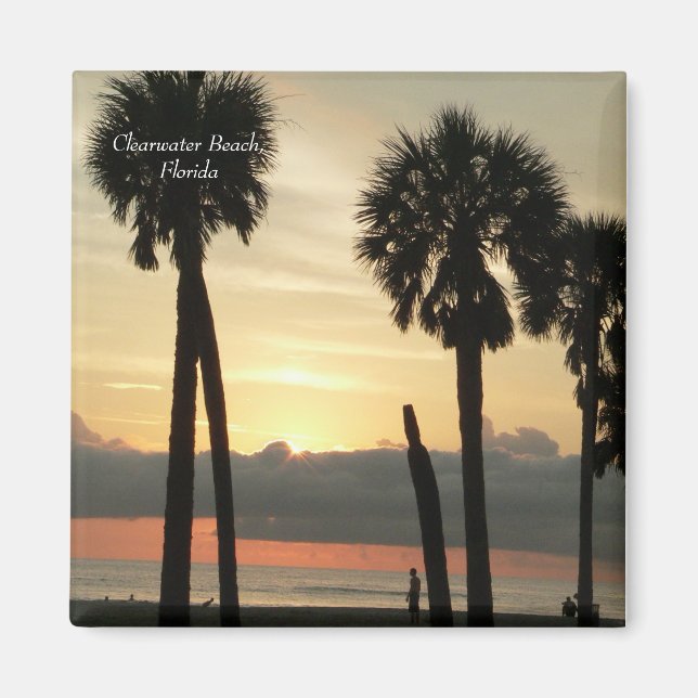 Imã Sunset na praia de Clearwater (Frente)