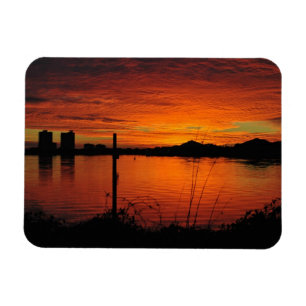 Ímã Sunset na praia de Pensacola