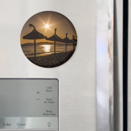 Imã Sunset na praia, Maiorca, Espanha