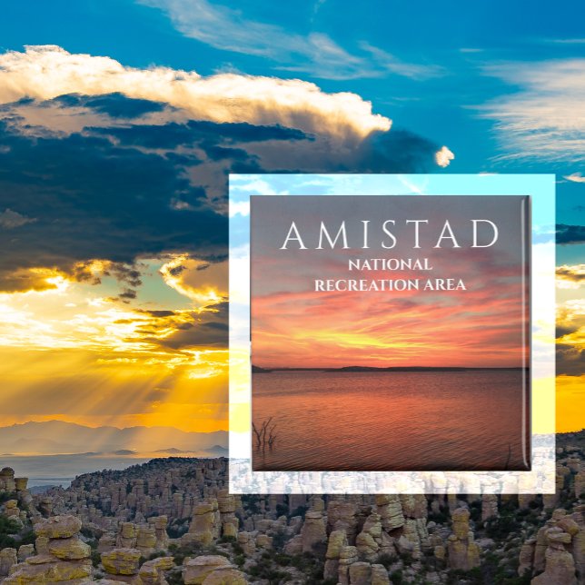 Imã Sunset no Amistad Reservoir, Amistad ARN, Texas (Criador carregado)