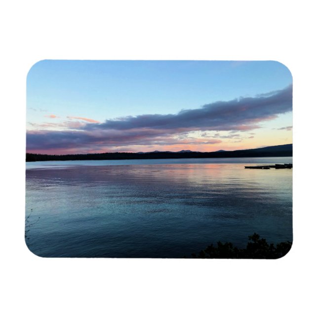 Ímã Sunset no lago Crescent, OR (Horizontal)