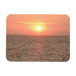 Ímã Sunset no mar 3"x4" Magnet