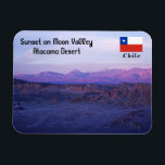 Ímã Sunset no Vale da Lua - Chile<br><div class="desc">Sunset on Moon Valley - Atacama Desert,  Chile</div>