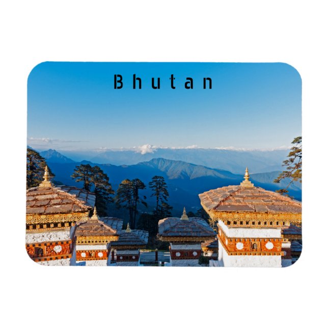 Ímã Sunset on Dochula Pass - Butão, Himalaya (Horizontal)