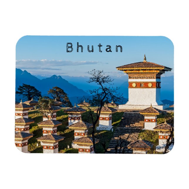 Ímã Sunset on Dochula Pass - Butão, Himalaya (Horizontal)