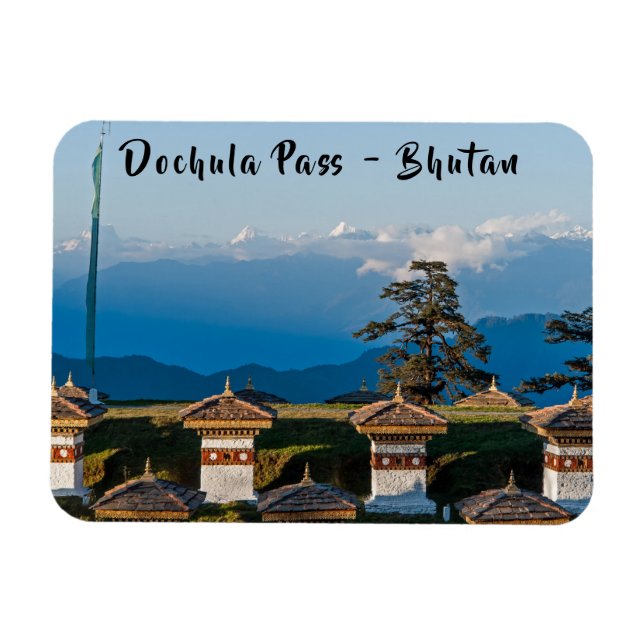 Ímã Sunset on Dochula Pass - Butão, Himalaya (Horizontal)