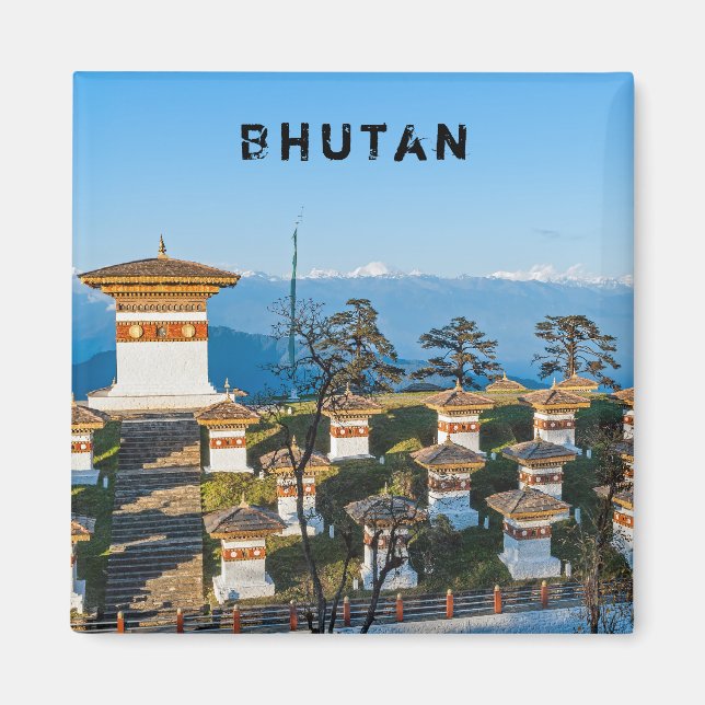 Imã Sunset on Dochula Pass - Butão, Himalaya (Frente)