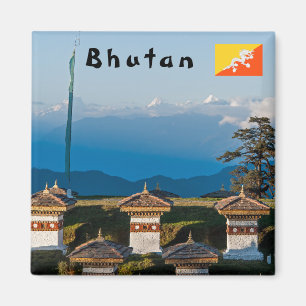 Imã Sunset on Dochula Pass com Himalaia - Butão