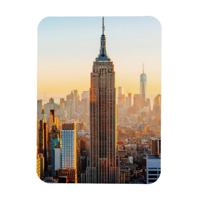 Ímã Sunset Over New York (Vertical)