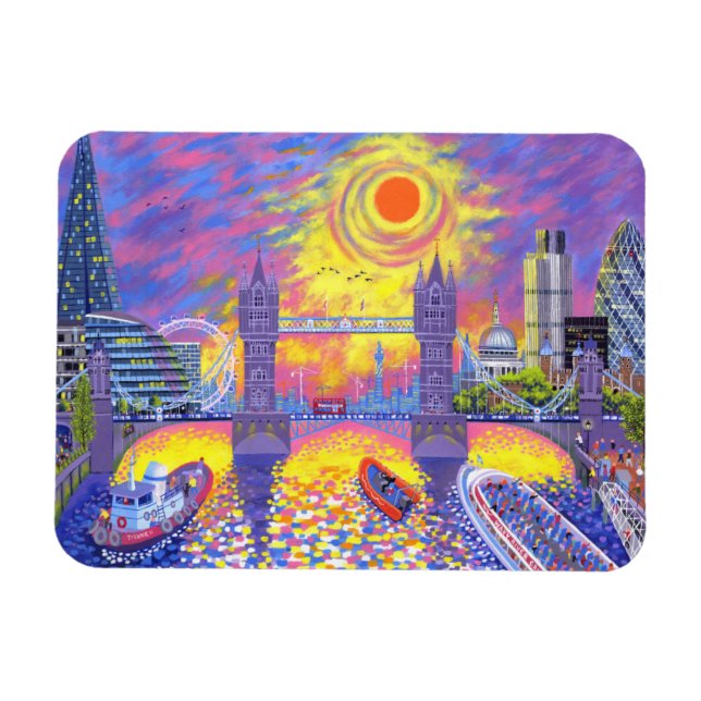 Ímã Sunset:Piscina De Londres 2013 (Horizontal)