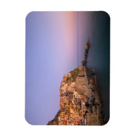 Ímã Sunset sobre a aldeia de Manarola em Cinque Terre