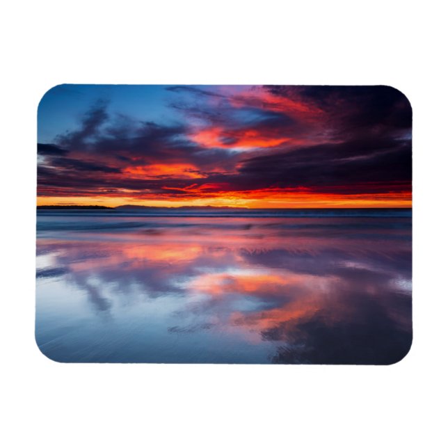 Ímã Sunset sobre as Ilhas do Canal, AC (Horizontal)