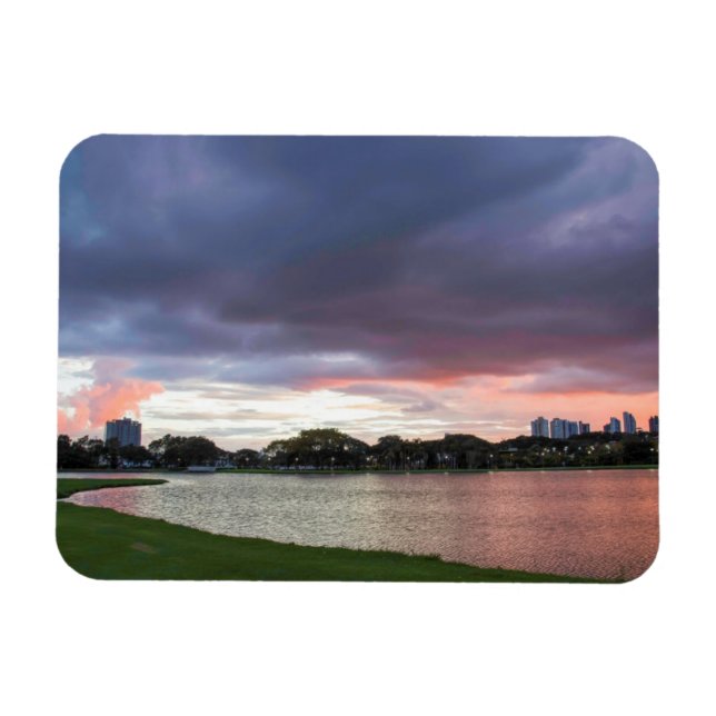 Ímã Sunset Sobre O Parque (Horizontal)