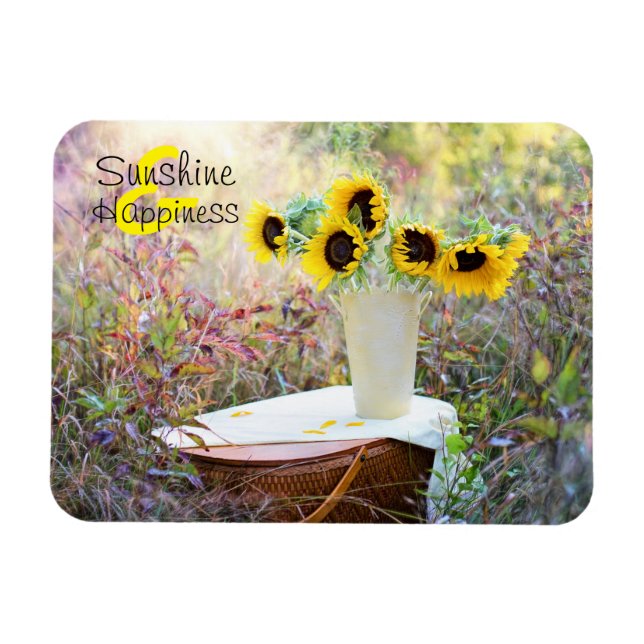 Ímã Sunshine e Felicidade Girassóis (Horizontal)