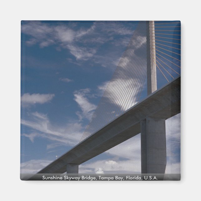 Imã Sunshine Skyway Bridge, Tampa Bay, Flórida, E.U.A. (Frente)