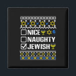 Imã Suor judeu e travesso Hanukkah Chanukah<br><div class="desc">Suéter judeu malvado Hanukkah Chanukah judeu Menorah 1</div>