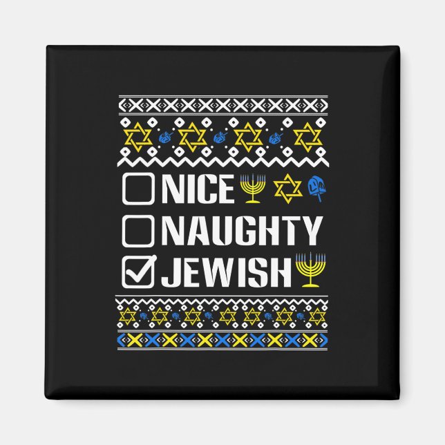 Imã Suor judeu e travesso Hanukkah Chanukah (Frente)