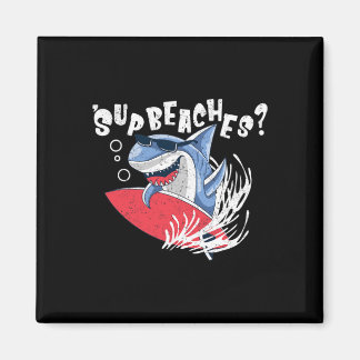 Imã Sup Beaches Funny Shark Summer Lover Mema Va