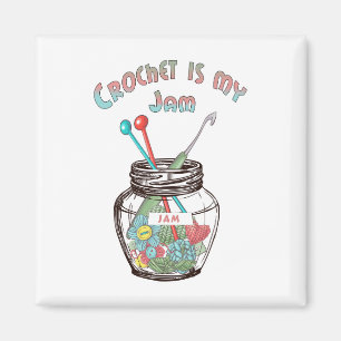 Imã Super Bonito "Crochet Is My Jam"