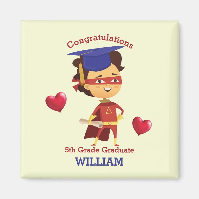 Imã Super Boy Parabéns 5 (Frente)