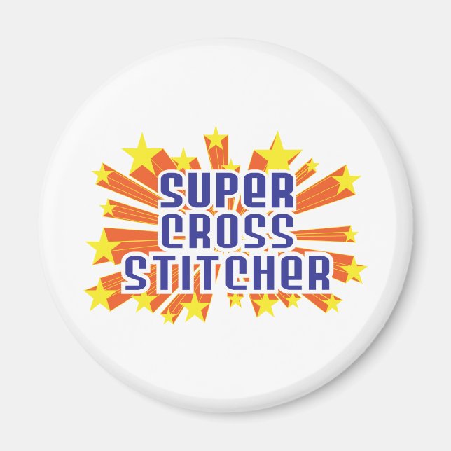 Imã Super Cross Stitcher (Frente)