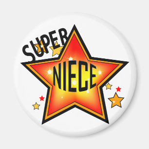 Imã Super Estrela Niece Engraçado Magnet