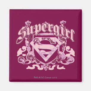 Imã Super Girl Crest Design