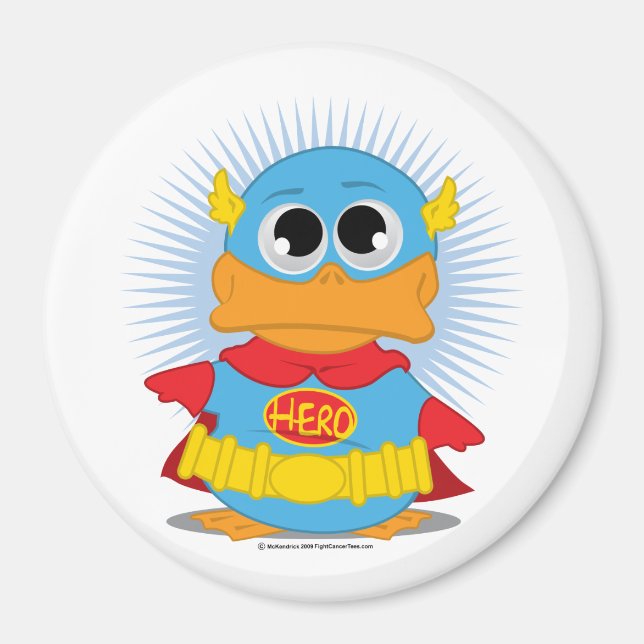 Imã Super-herói Duck (Frente)