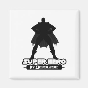 Imã Super Herói Em Disfarce